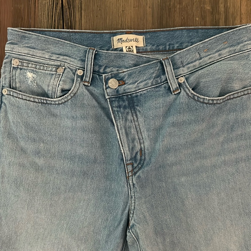 Madewell low slung straight leg